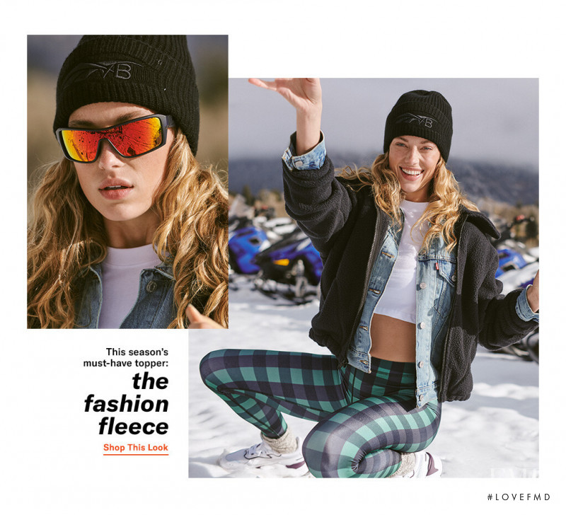 Hannah Ferguson featured in  the Shopbop lookbook for Winter 2019