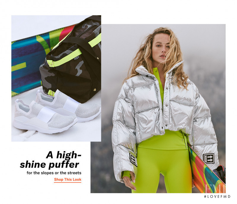 Hannah Ferguson featured in  the Shopbop lookbook for Winter 2019