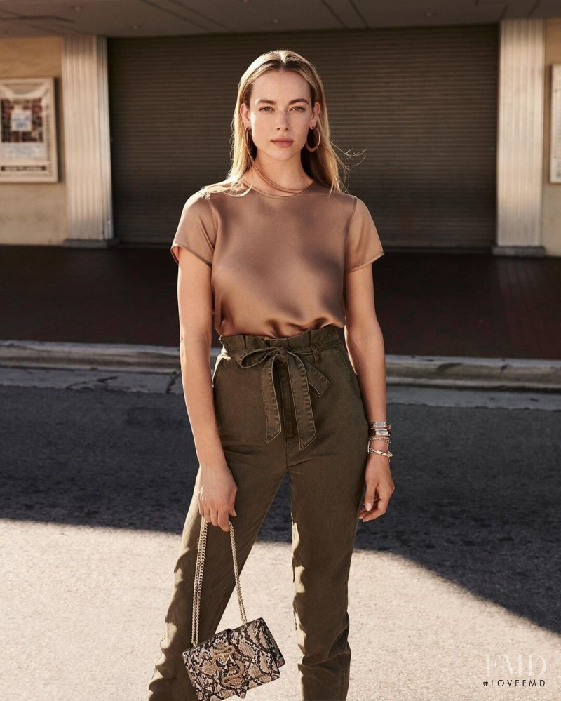 Hannah Ferguson featured in  the Express advertisement for Spring/Summer 2020