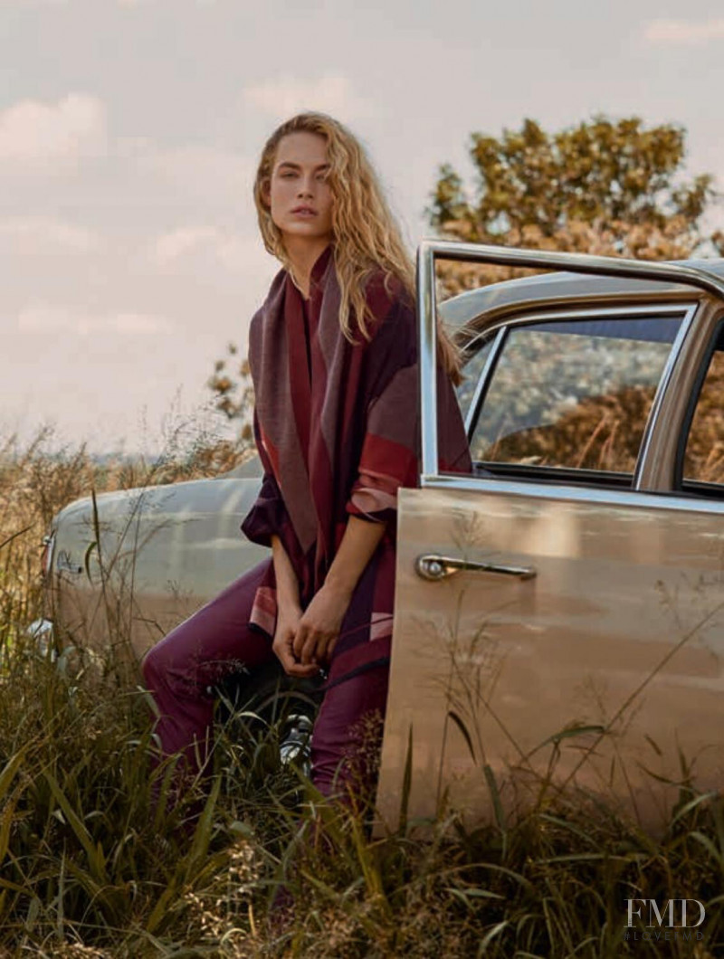 Hannah Ferguson featured in  the Le Lis Blanc catalogue for Spring/Summer 2019