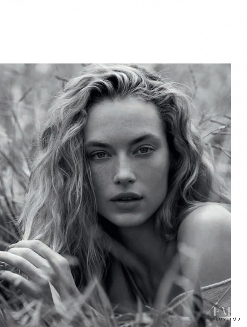 Hannah Ferguson featured in  the Le Lis Blanc catalogue for Spring/Summer 2019