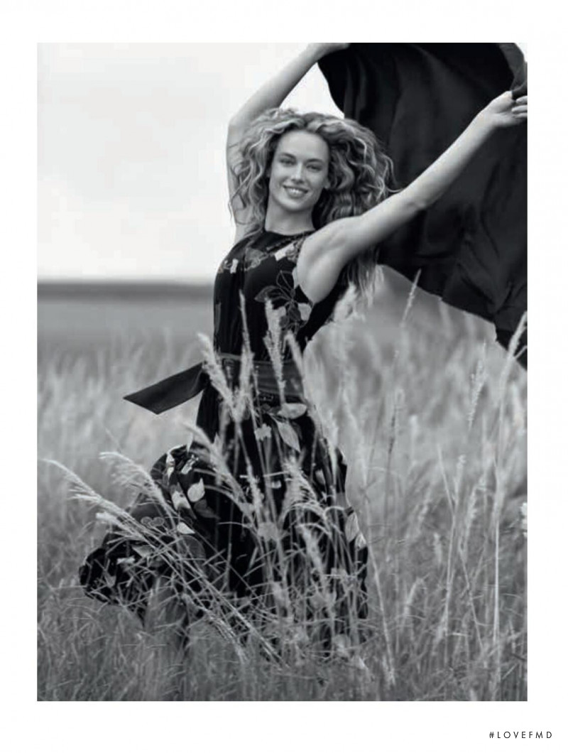 Hannah Ferguson featured in  the Le Lis Blanc catalogue for Spring/Summer 2019