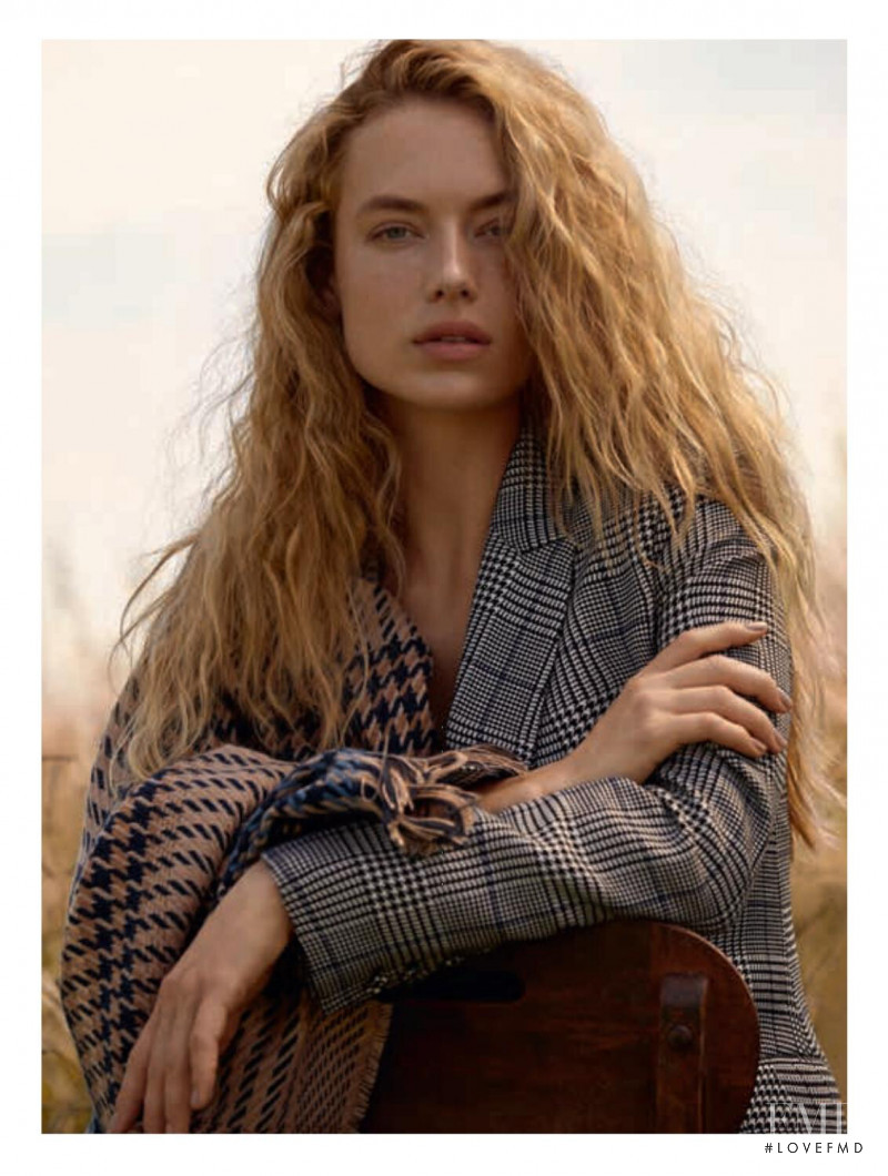 Hannah Ferguson featured in  the Le Lis Blanc catalogue for Spring/Summer 2019