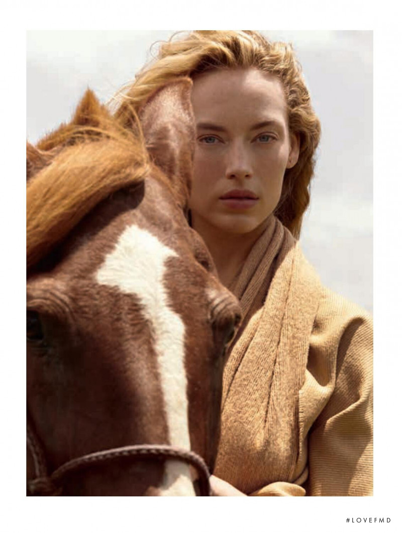 Hannah Ferguson featured in  the Le Lis Blanc catalogue for Spring/Summer 2019