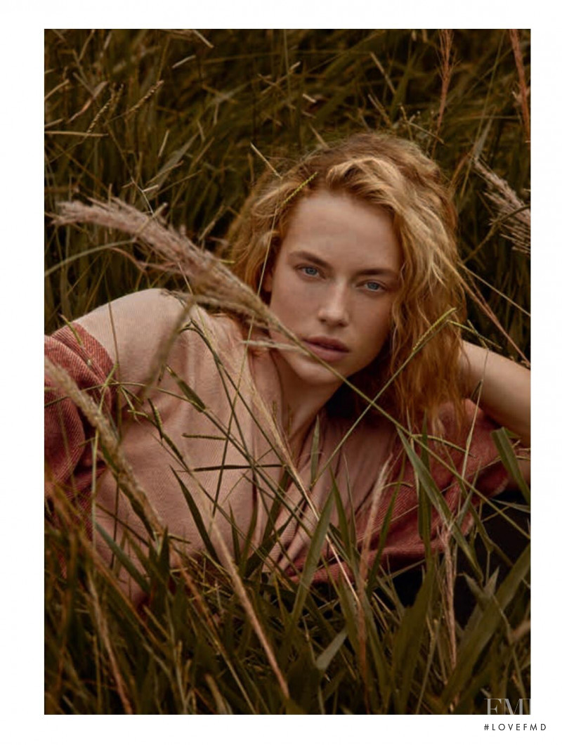 Hannah Ferguson featured in  the Le Lis Blanc catalogue for Spring/Summer 2019