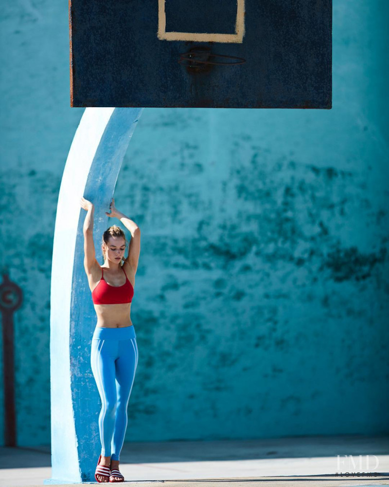 Hannah Ferguson featured in  the Splits59 advertisement for Spring/Summer 2018