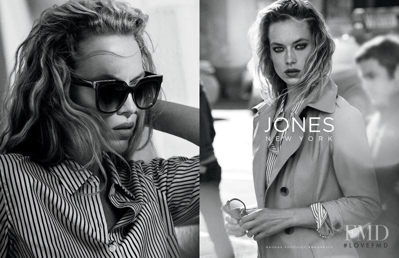 Hannah Ferguson featured in  the Jones New York advertisement for Spring/Summer 2018
