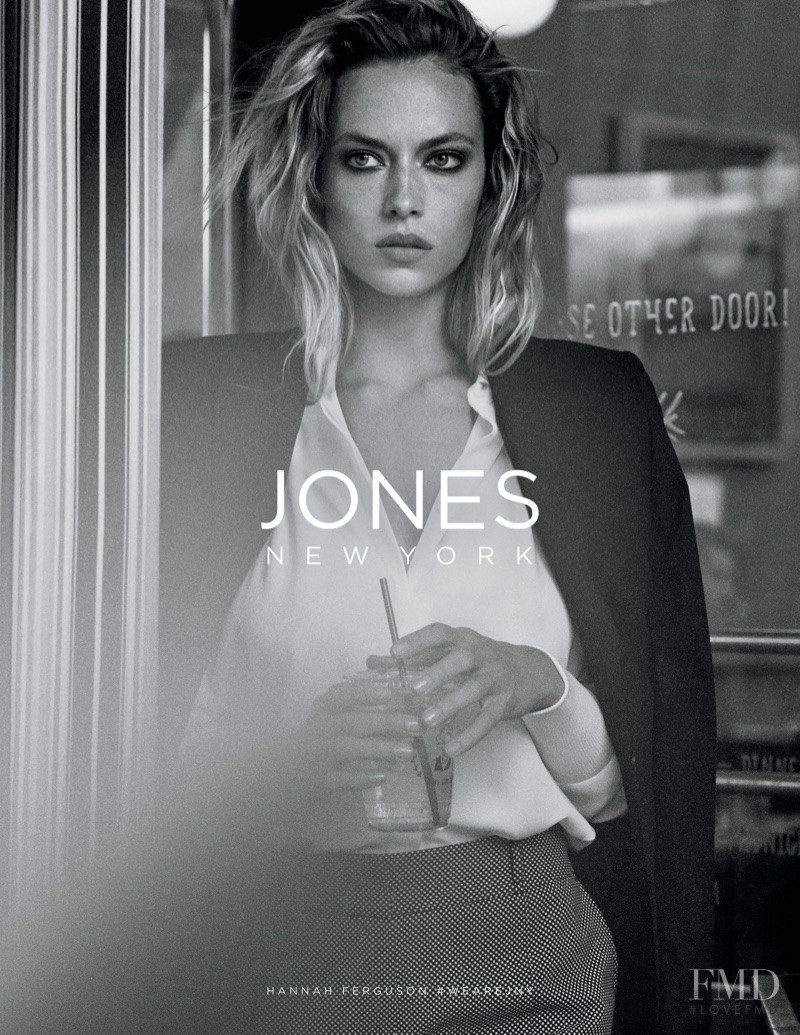 Hannah Ferguson featured in  the Jones New York advertisement for Spring/Summer 2018