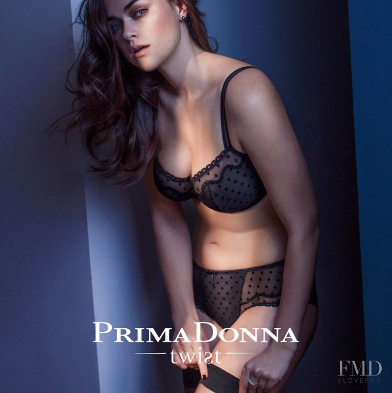 Myla Dalbesio featured in  the Prima Donna advertisement for Spring/Summer 2017