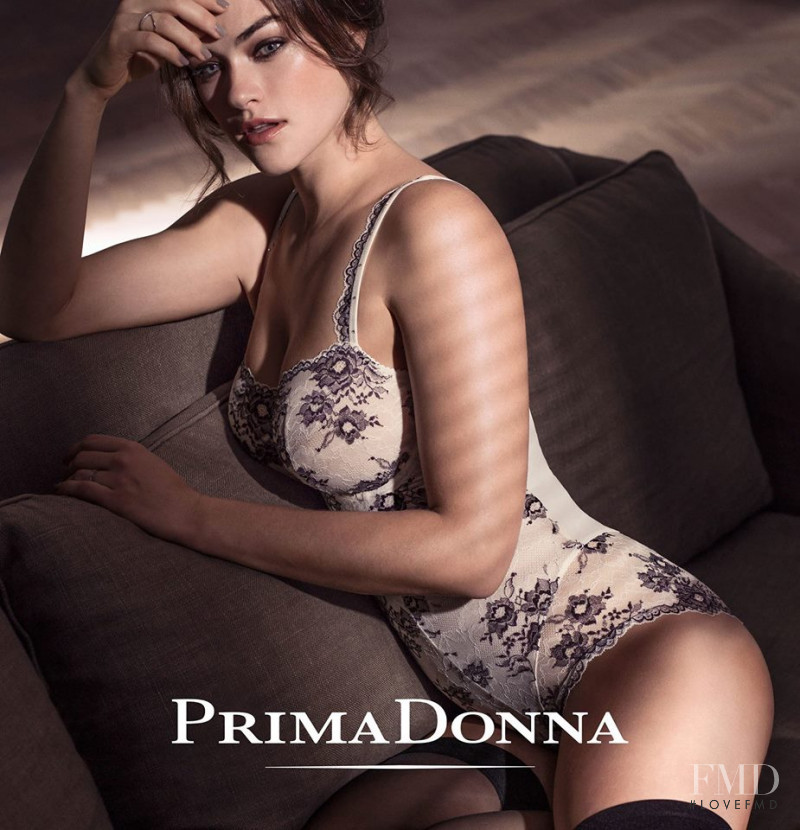 Myla Dalbesio featured in  the Prima Donna advertisement for Spring/Summer 2017