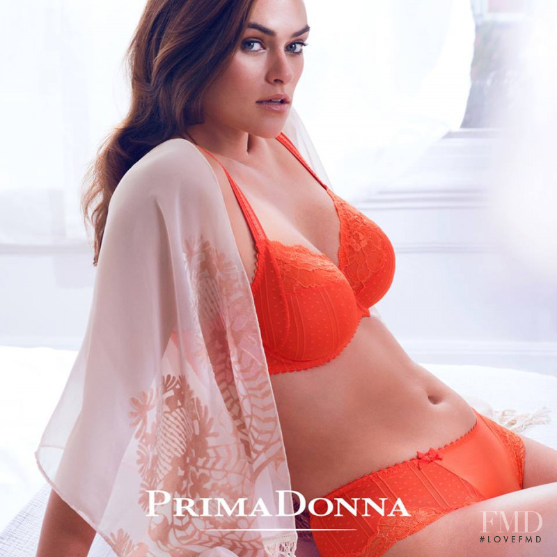 Myla Dalbesio featured in  the Prima Donna advertisement for Spring/Summer 2017