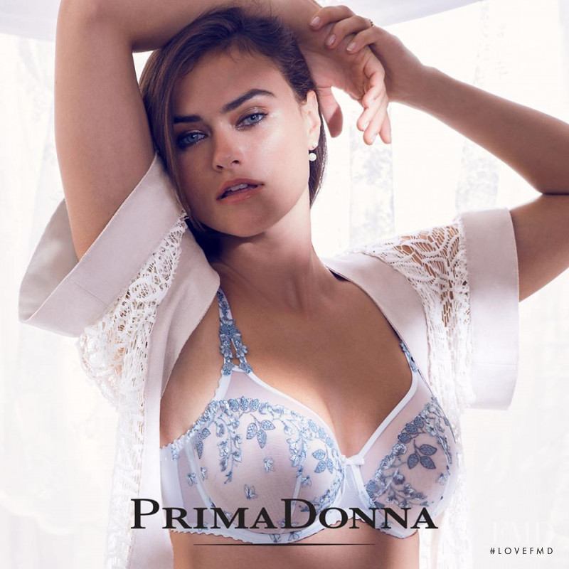 Myla Dalbesio featured in  the Prima Donna advertisement for Spring/Summer 2017