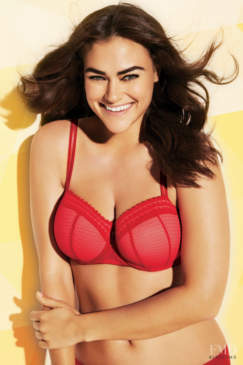 Myla Dalbesio featured in  the Rigby & Peller advertisement for Spring/Summer 2017