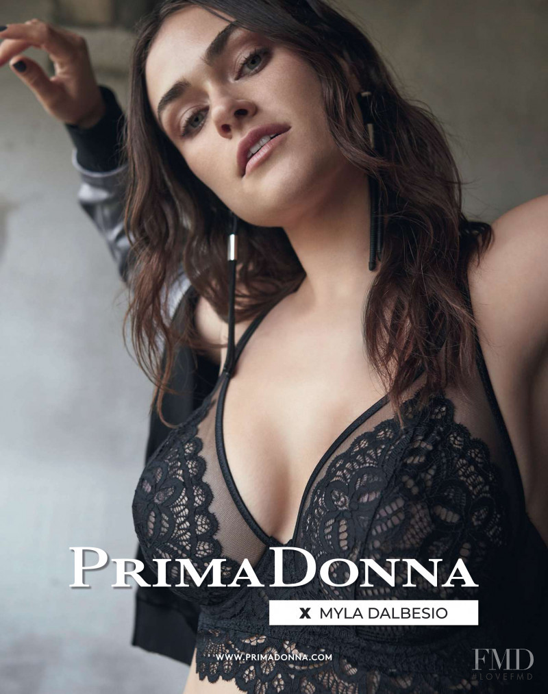 Myla Dalbesio featured in  the Prima Donna Spiritual Journey advertisement for Spring/Summer 2019