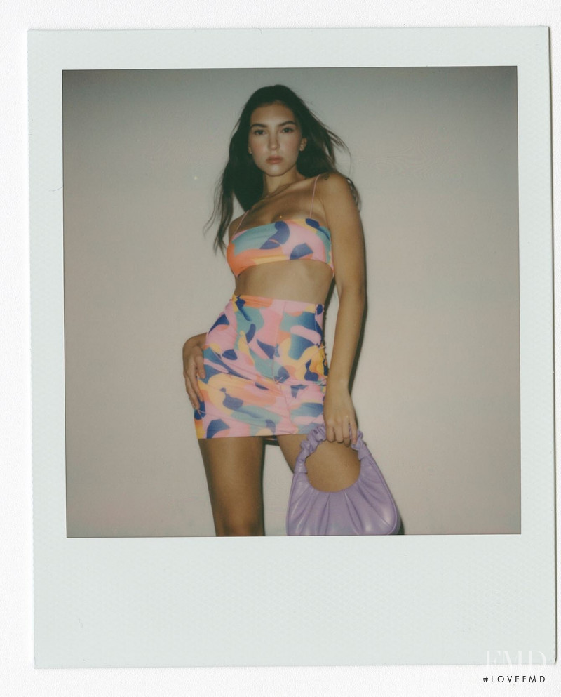 Mia Ortiz featured in  the Tiger Mist catalogue for Spring/Summer 2021