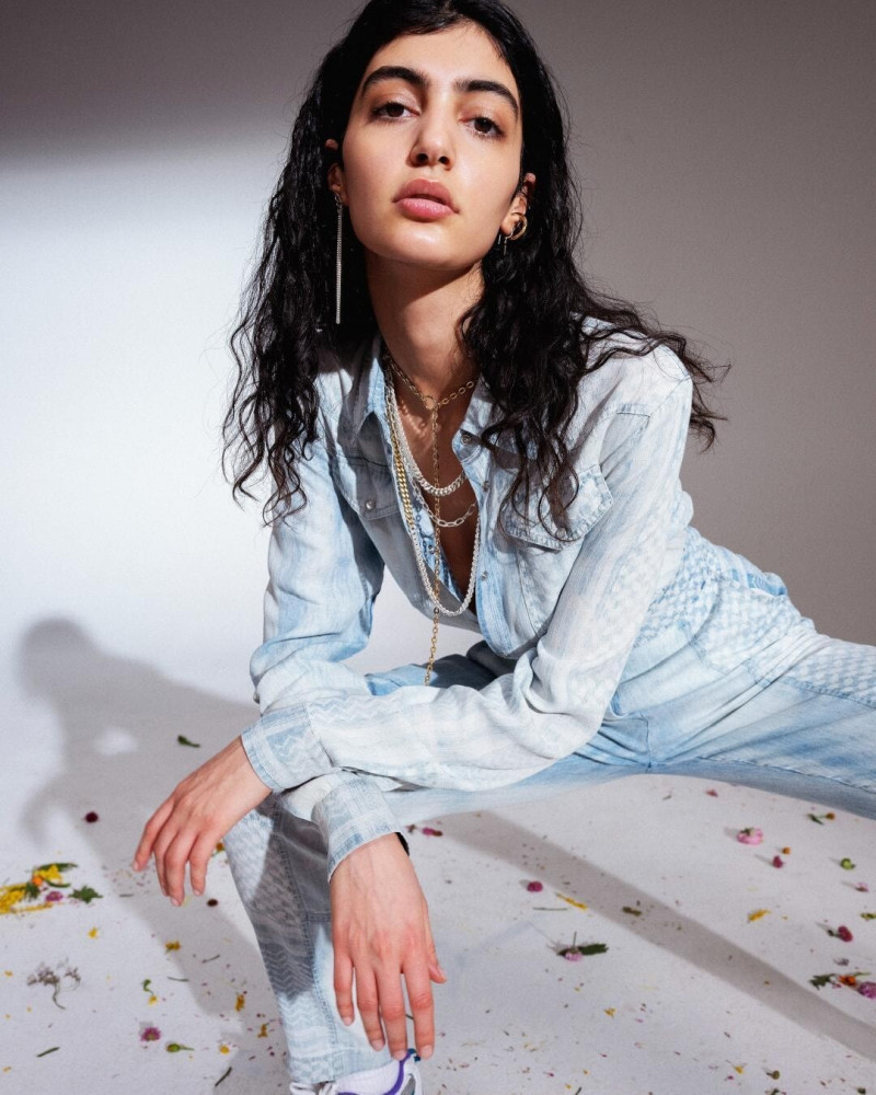 Soulin Omar featured in  the Lala Berlin Garden of Love advertisement for Spring/Summer 2021