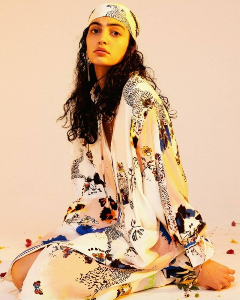 Soulin Omar featured in  the Lala Berlin Garden of Love advertisement for Spring/Summer 2021