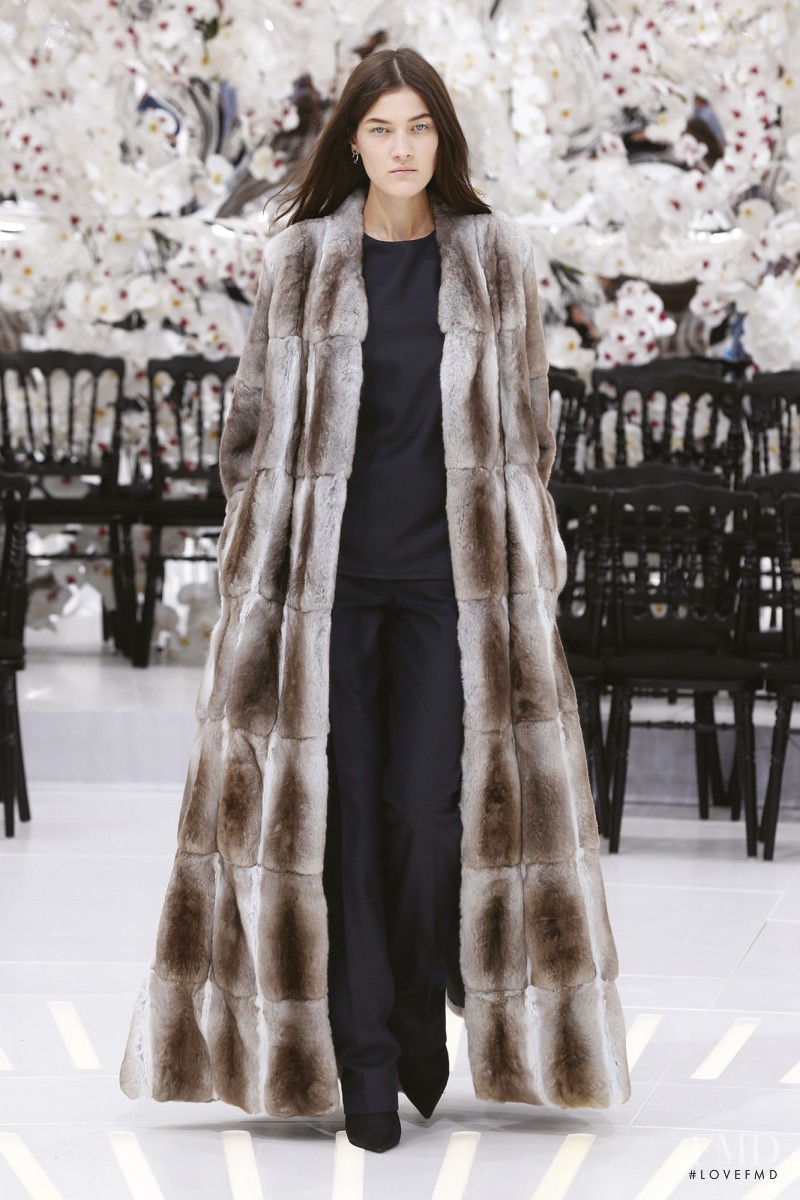 Liene Podina featured in  the Christian Dior Haute Couture fashion show for Autumn/Winter 2014