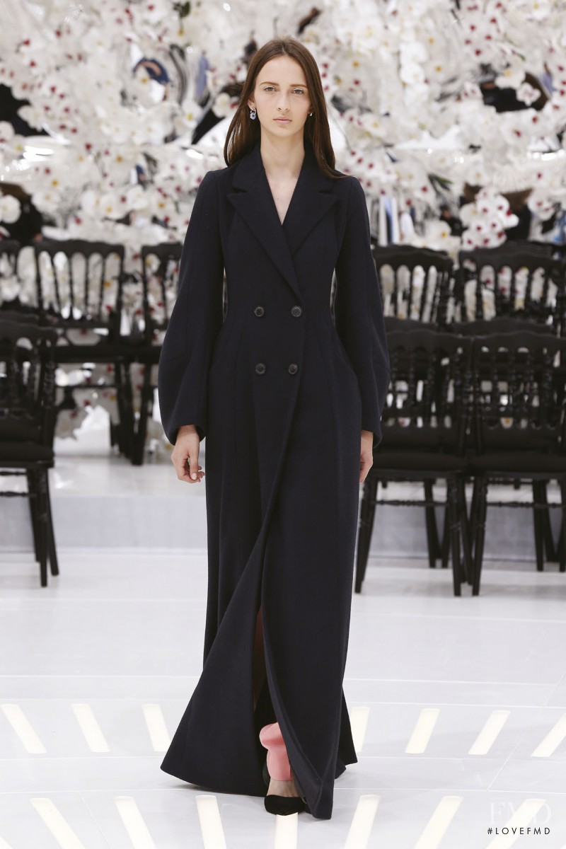 Waleska Gorczevski featured in  the Christian Dior Haute Couture fashion show for Autumn/Winter 2014