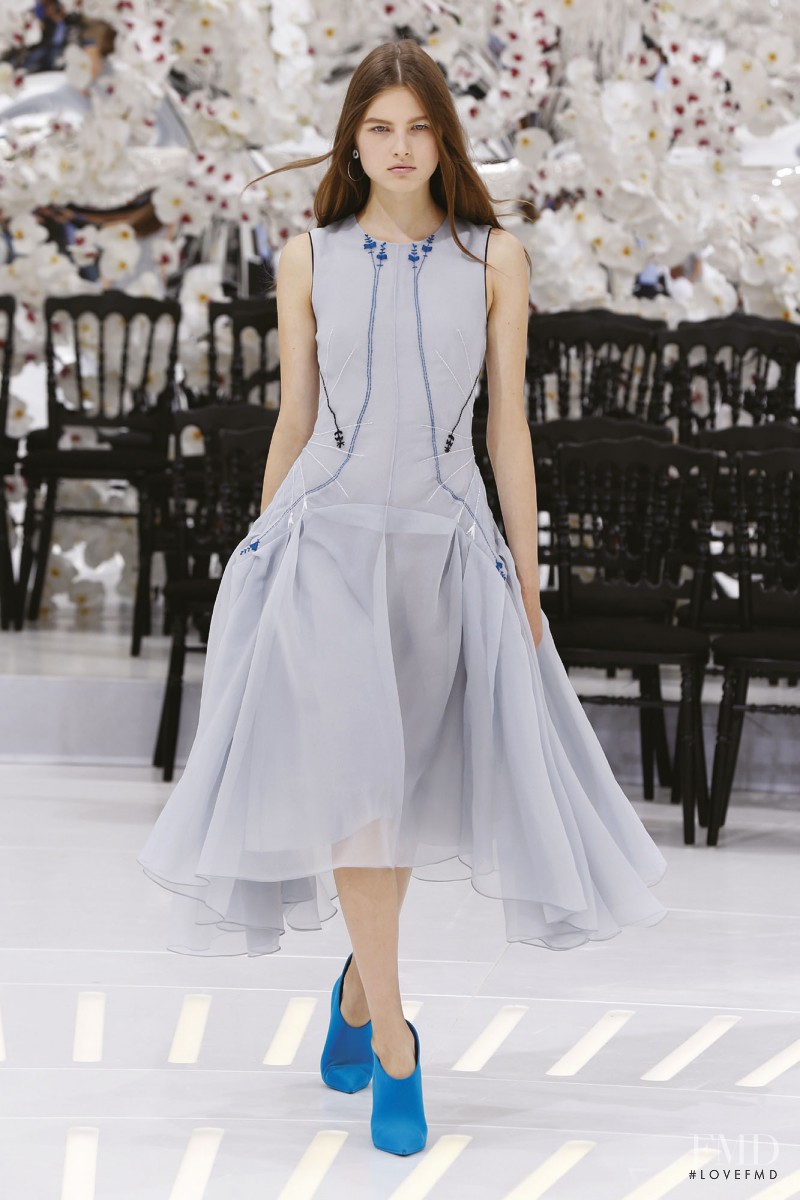 Daria Korchina featured in  the Christian Dior Haute Couture fashion show for Autumn/Winter 2014