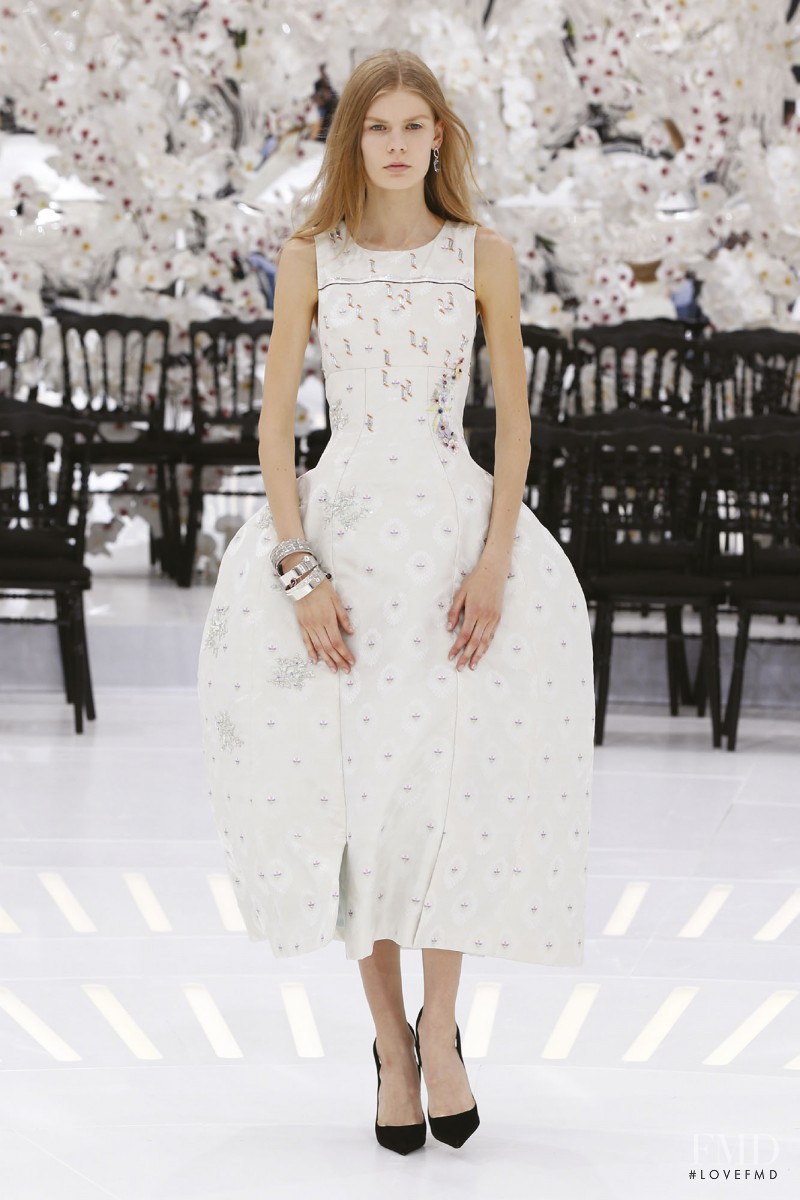 Alexandra Elizabeth Ljadov featured in  the Christian Dior Haute Couture fashion show for Autumn/Winter 2014