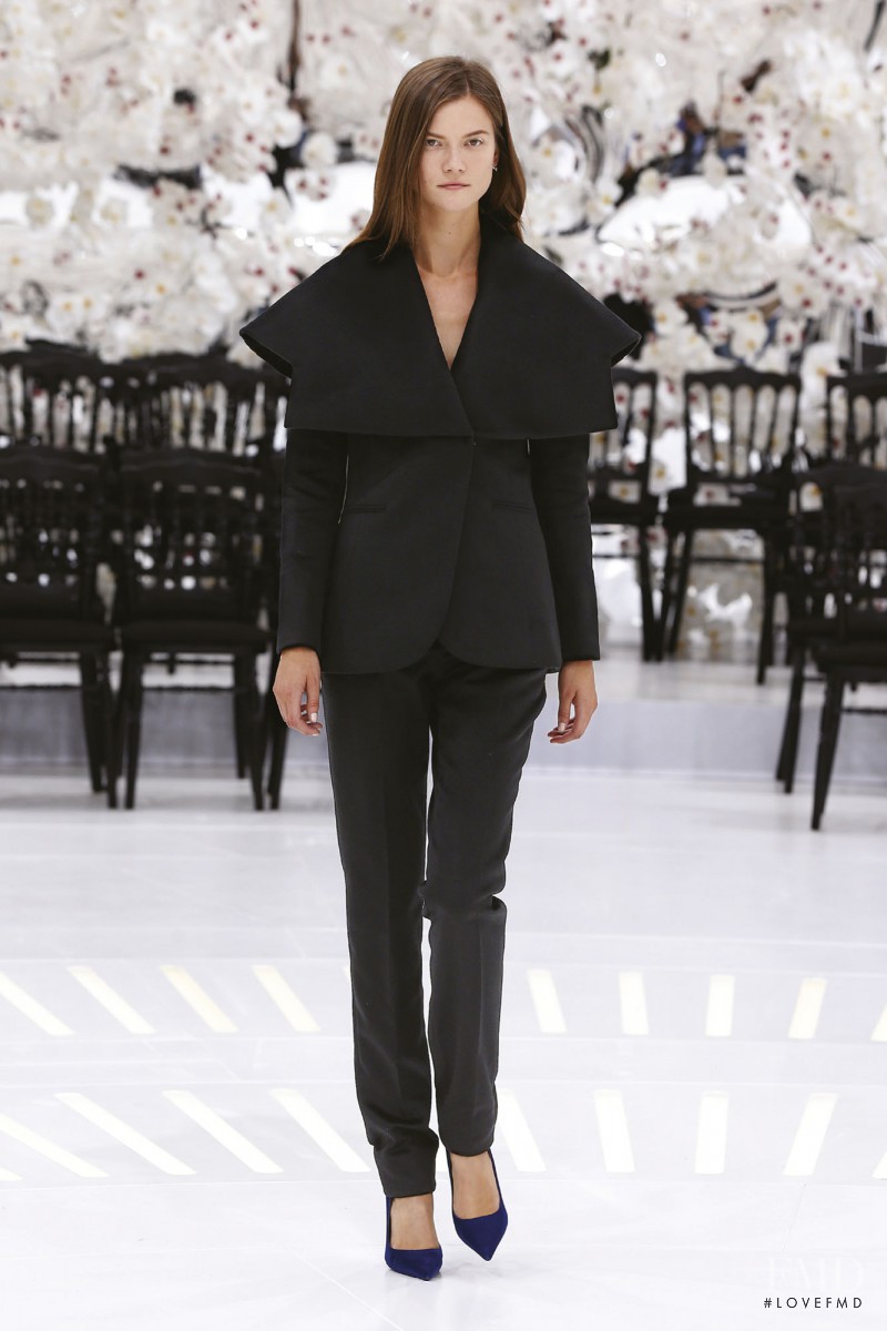 Kasia Struss featured in  the Christian Dior Haute Couture fashion show for Autumn/Winter 2014