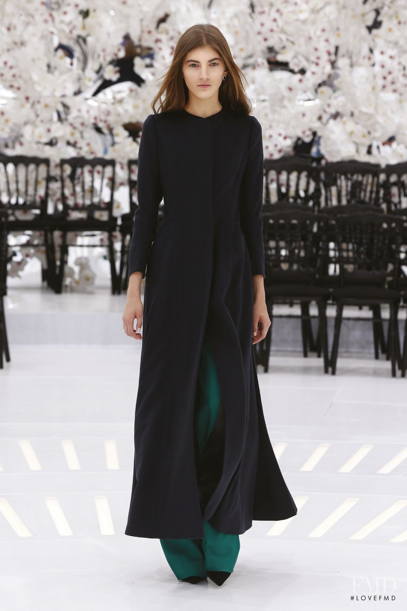 Valery Kaufman featured in  the Christian Dior Haute Couture fashion show for Autumn/Winter 2014