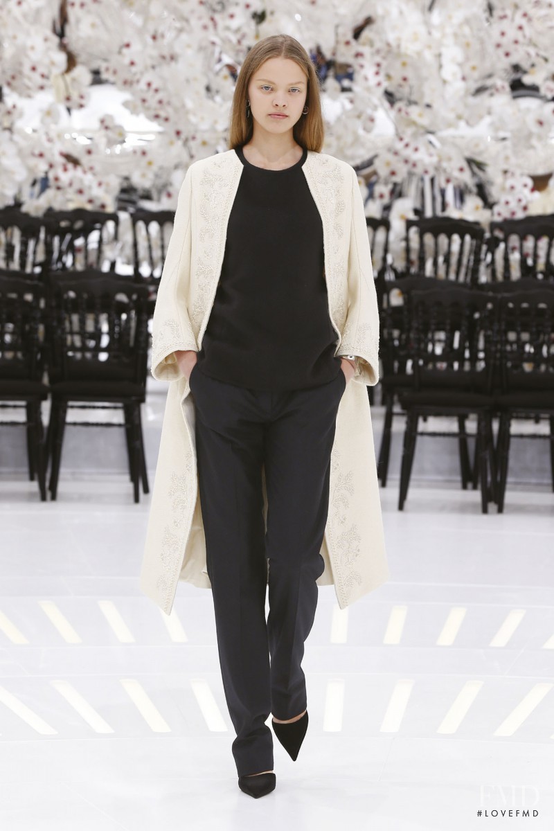 Niina Ratsep featured in  the Christian Dior Haute Couture fashion show for Autumn/Winter 2014