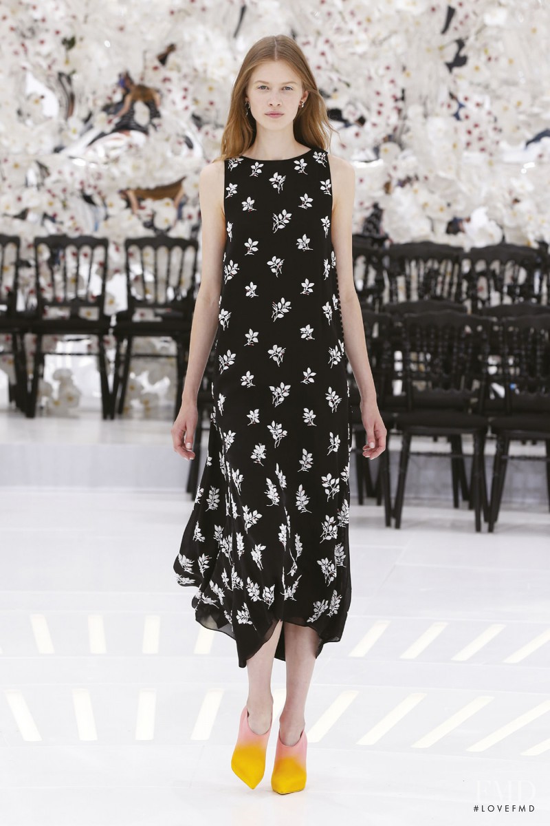 Anna Lund Sorensen featured in  the Christian Dior Haute Couture fashion show for Autumn/Winter 2014