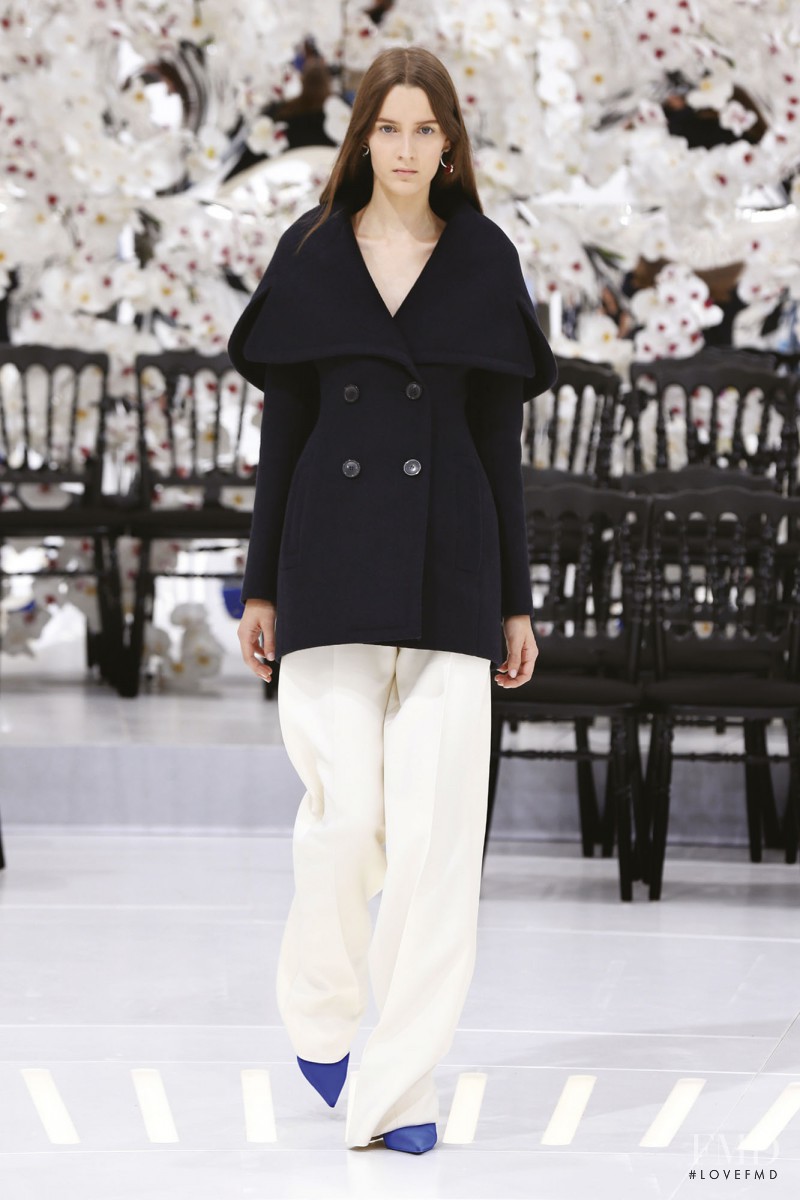Yana Van Ginneken featured in  the Christian Dior Haute Couture fashion show for Autumn/Winter 2014