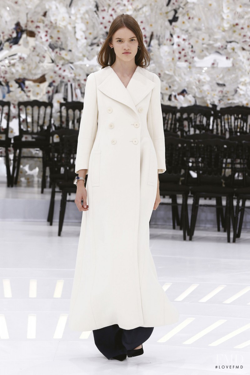 Gabriele Regesaite featured in  the Christian Dior Haute Couture fashion show for Autumn/Winter 2014