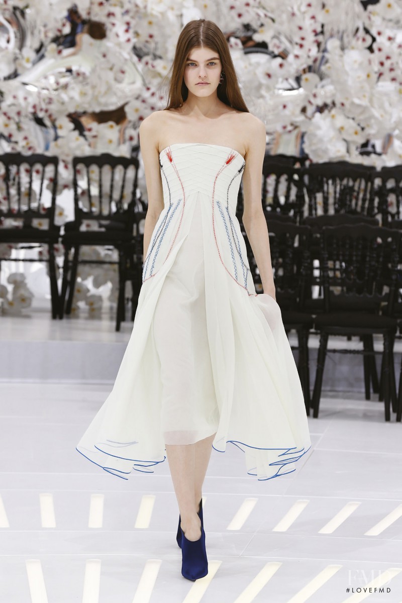 Kia Low featured in  the Christian Dior Haute Couture fashion show for Autumn/Winter 2014