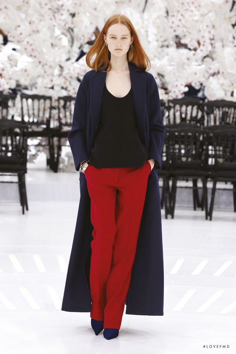 Grace Simmons featured in  the Christian Dior Haute Couture fashion show for Autumn/Winter 2014