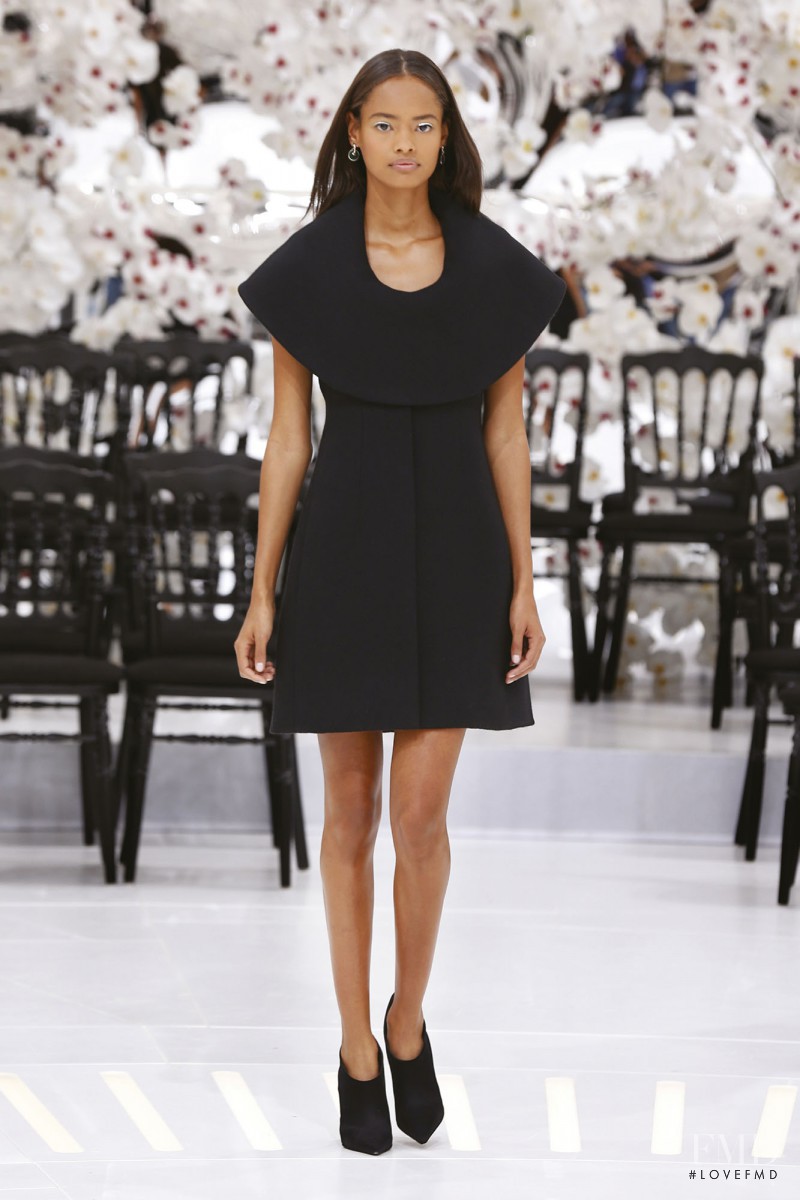 Malaika Firth featured in  the Christian Dior Haute Couture fashion show for Autumn/Winter 2014