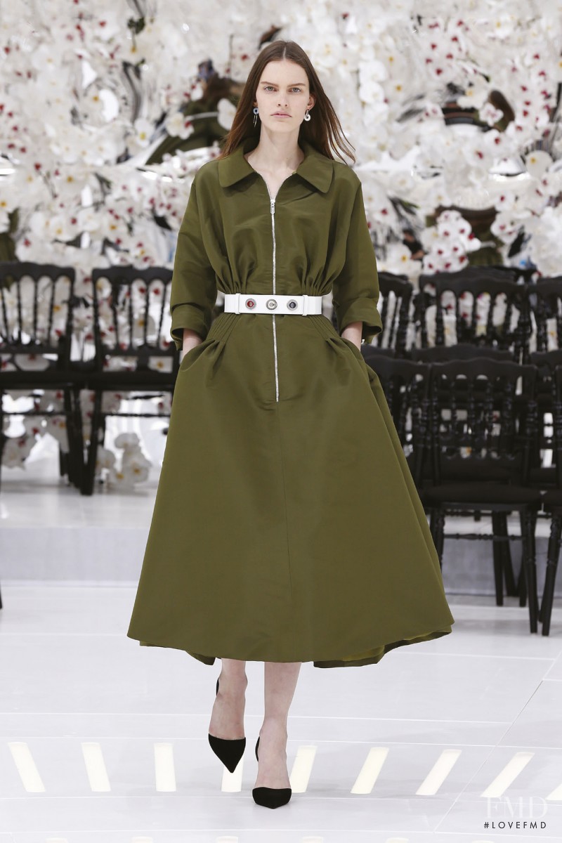 Lisa Verberght featured in  the Christian Dior Haute Couture fashion show for Autumn/Winter 2014