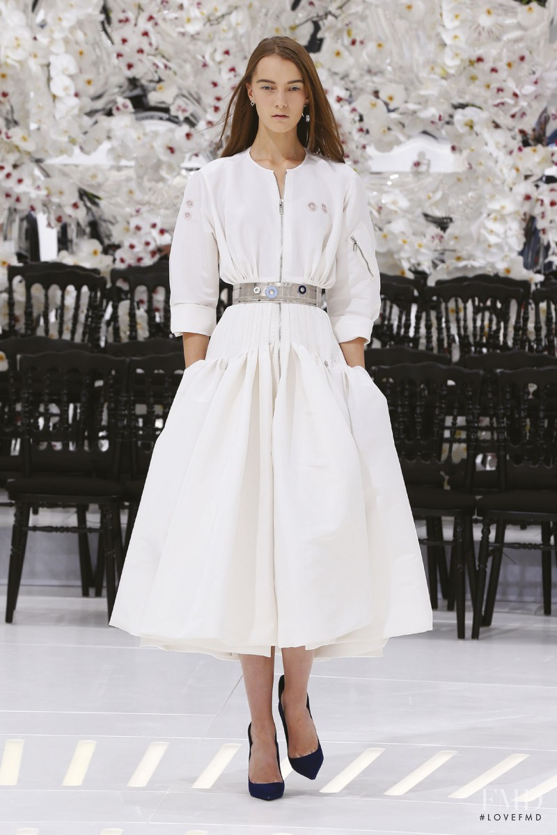 Irina Liss featured in  the Christian Dior Haute Couture fashion show for Autumn/Winter 2014