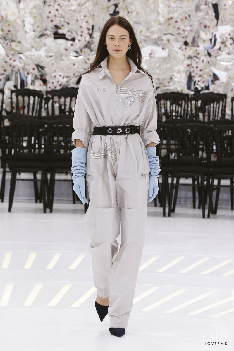 Kinga Rajzak featured in  the Christian Dior Haute Couture fashion show for Autumn/Winter 2014