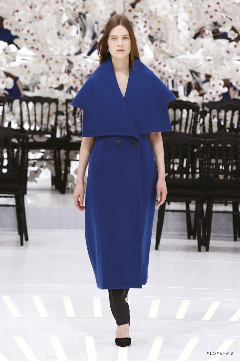 Anika Cholewa featured in  the Christian Dior Haute Couture fashion show for Autumn/Winter 2014