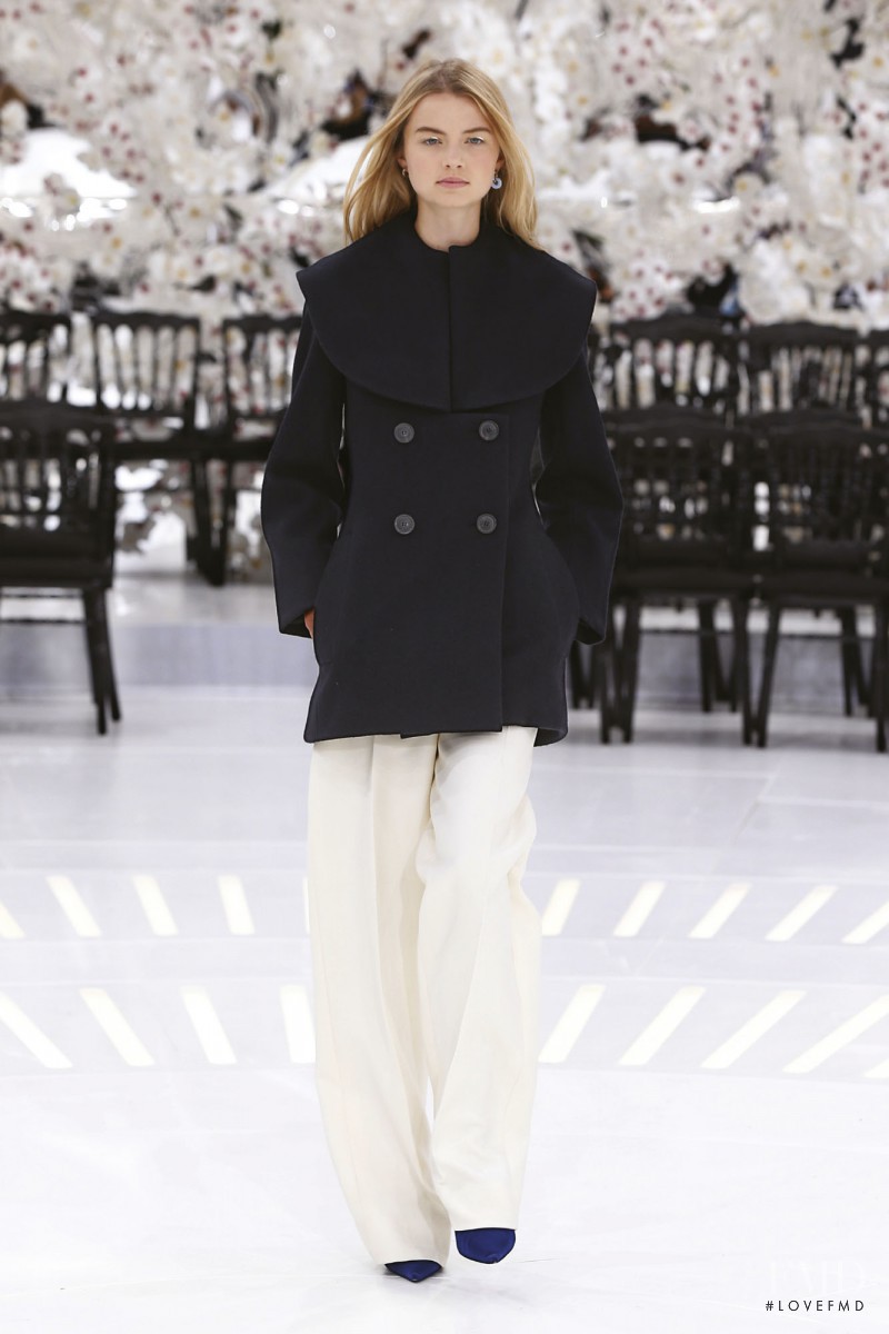 Georgie Perkins featured in  the Christian Dior Haute Couture fashion show for Autumn/Winter 2014