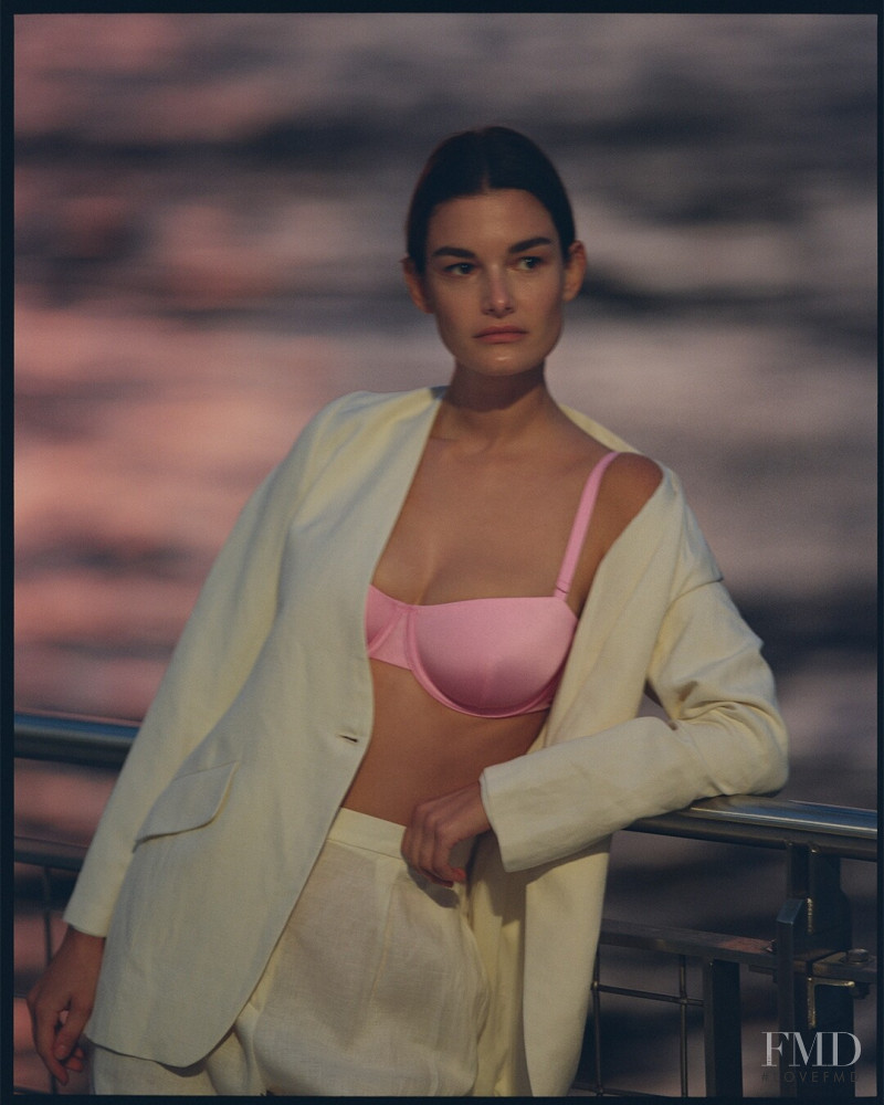 Ophélie Guillermand featured in  the Cuup advertisement for Spring/Summer 2022