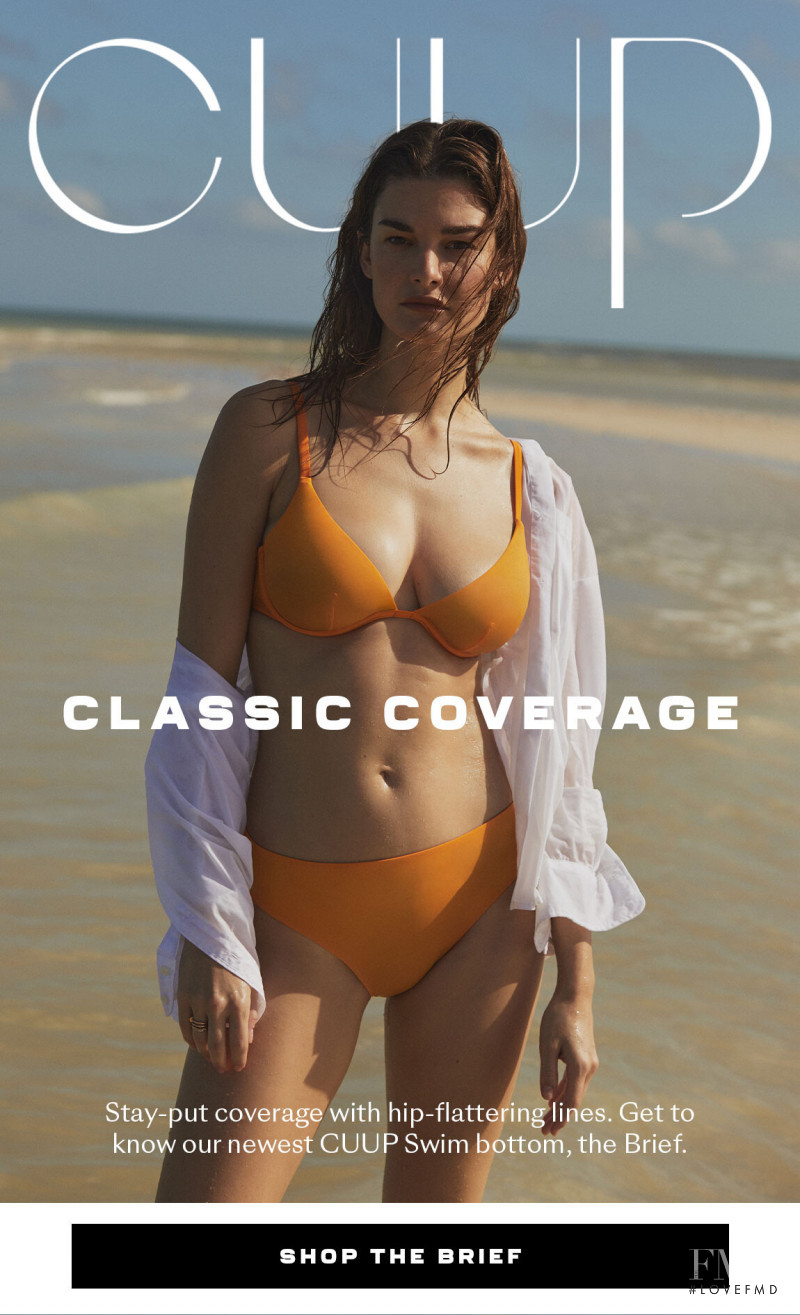 Ophélie Guillermand featured in  the Cuup advertisement for Spring/Summer 2022