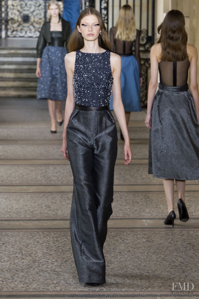 Anna Lund Sorensen featured in  the Didit Hediprasetyo fashion show for Autumn/Winter 2014