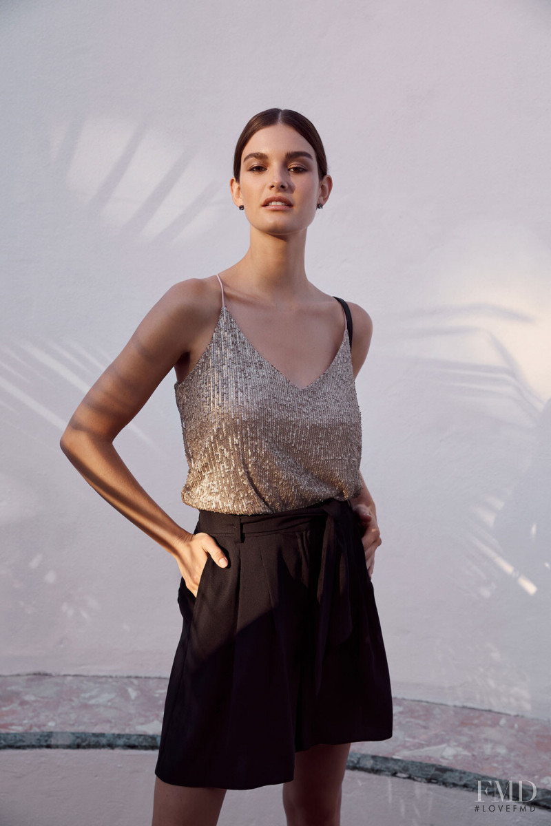 Ophélie Guillermand featured in  the Witchery Night Fever lookbook for Resort 2020