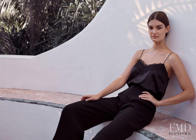 Ophélie Guillermand featured in  the Witchery Night Fever lookbook for Resort 2020