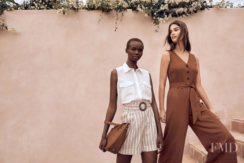 Ophélie Guillermand featured in  the Witchery Limited Edition: Paradise Found lookbook for Resort 2020