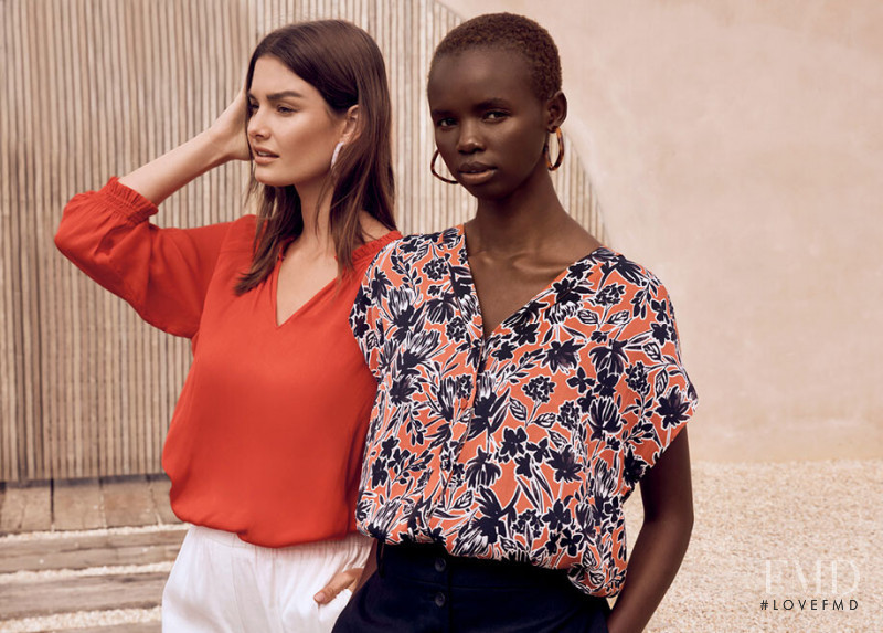 Ophélie Guillermand featured in  the Witchery Limited Edition: Paradise Found lookbook for Resort 2020