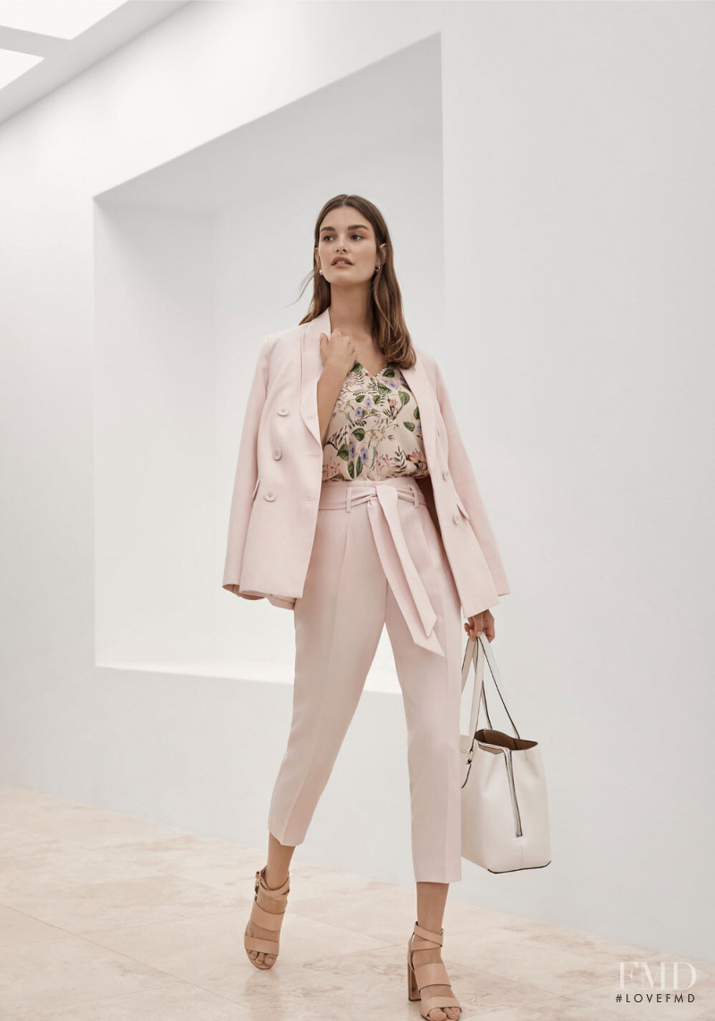 Ophélie Guillermand featured in  the Witchery Spring Summer Workwear lookbook for Resort 2020