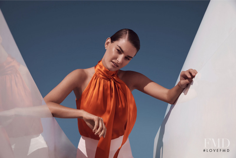 Ophélie Guillermand featured in  the Witchery Summer Colour Trends lookbook for Resort 2020