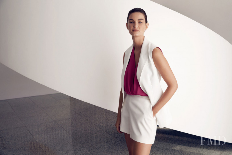 Ophélie Guillermand featured in  the Witchery Summer Colour Trends lookbook for Resort 2020