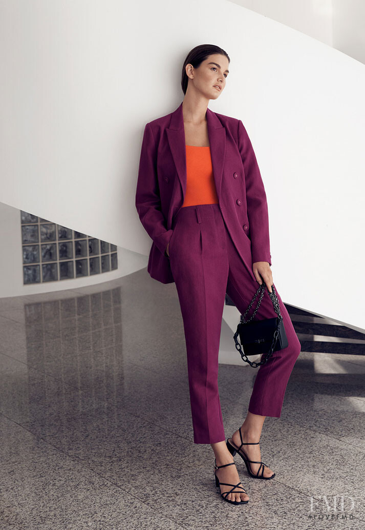 Ophélie Guillermand featured in  the Witchery Summer Colour Trends lookbook for Resort 2020